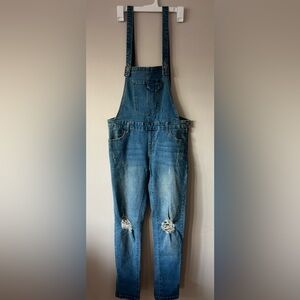 Overall jeans , in good condition, only wore once .